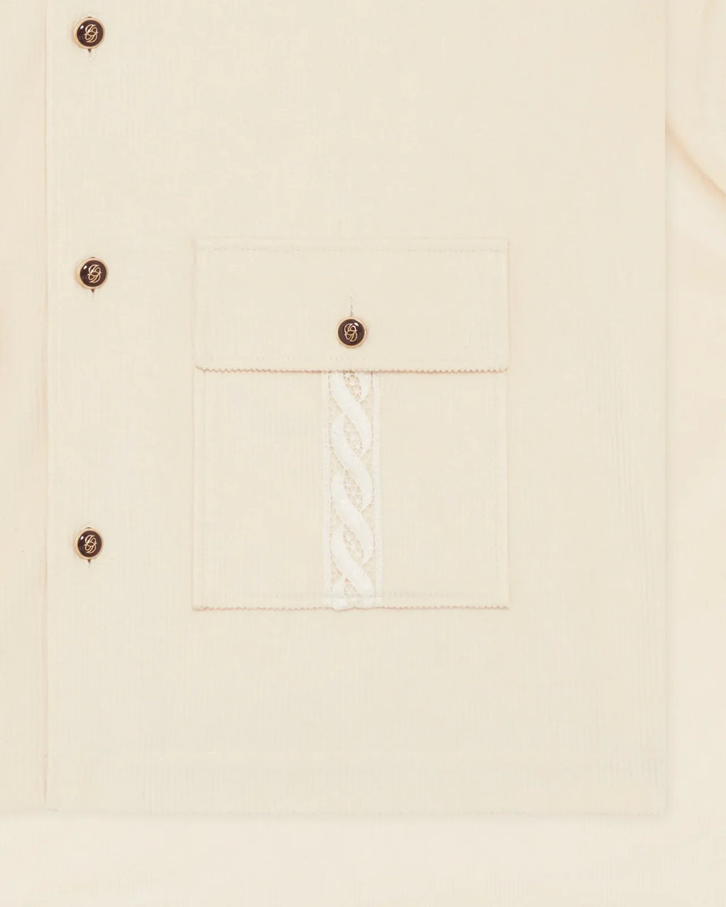 Drôle de Monsieur - La Surchemise Corduroy Ecru