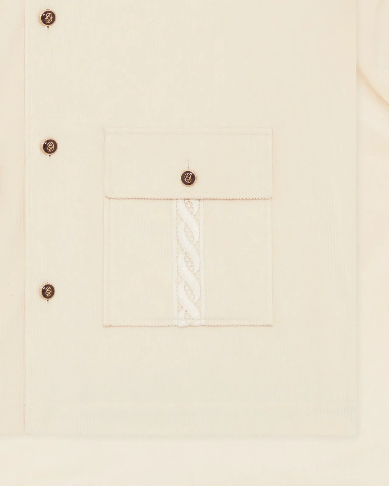 Drôle de Monsieur - La Surchemise Corduroy Ecru