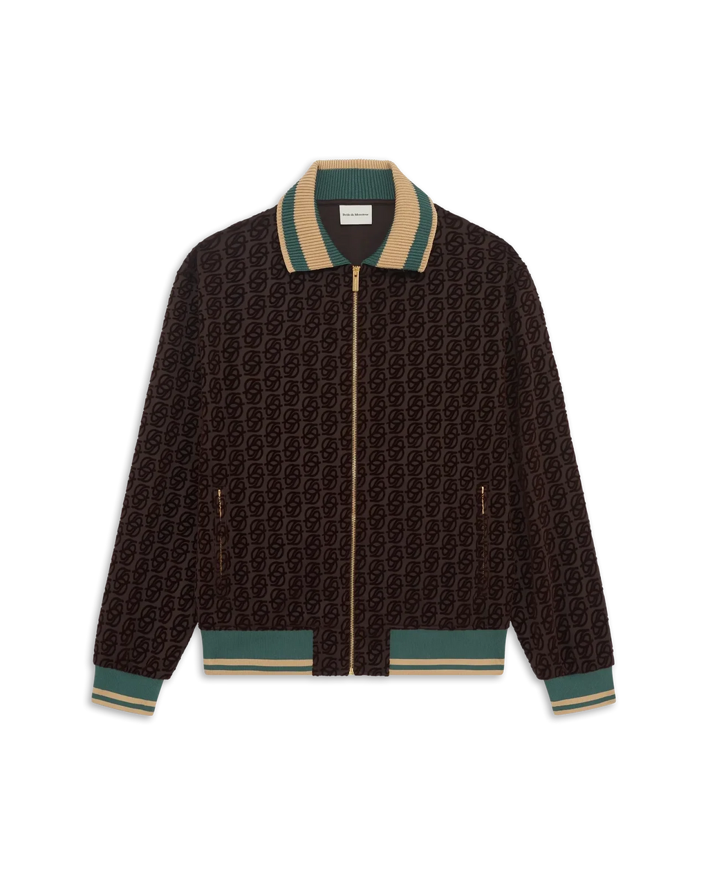 Drôle de Monsieur - La Veste de Survêtement Monogramme Dark Brown