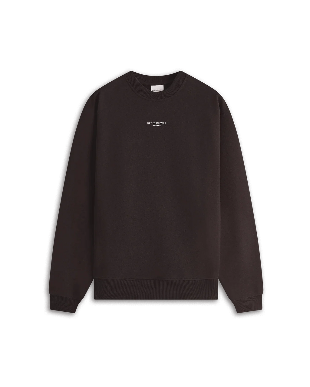 Drôle de Monsieur - Sweat Slogan Classique Dark brown