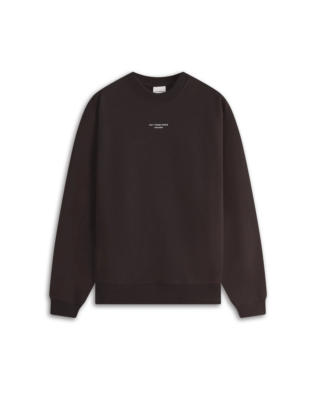 Drôle de Monsieur - Sweat Slogan Classique Dark brown