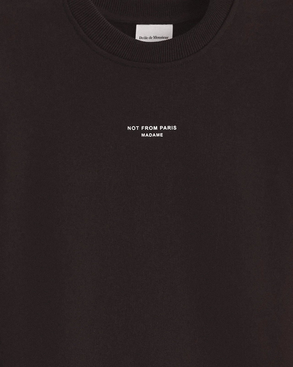 Drôle de Monsieur - Sweat Slogan Classique Dark brown
