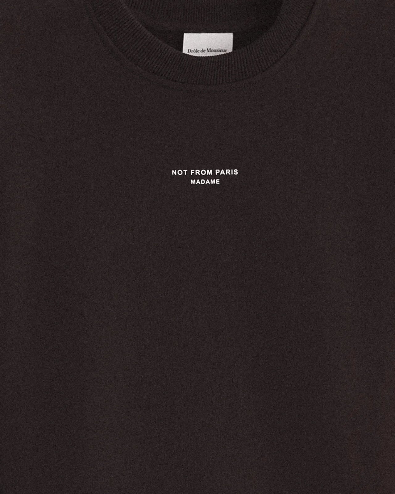 Drôle de Monsieur - Sweat Slogan Classique Dark brown