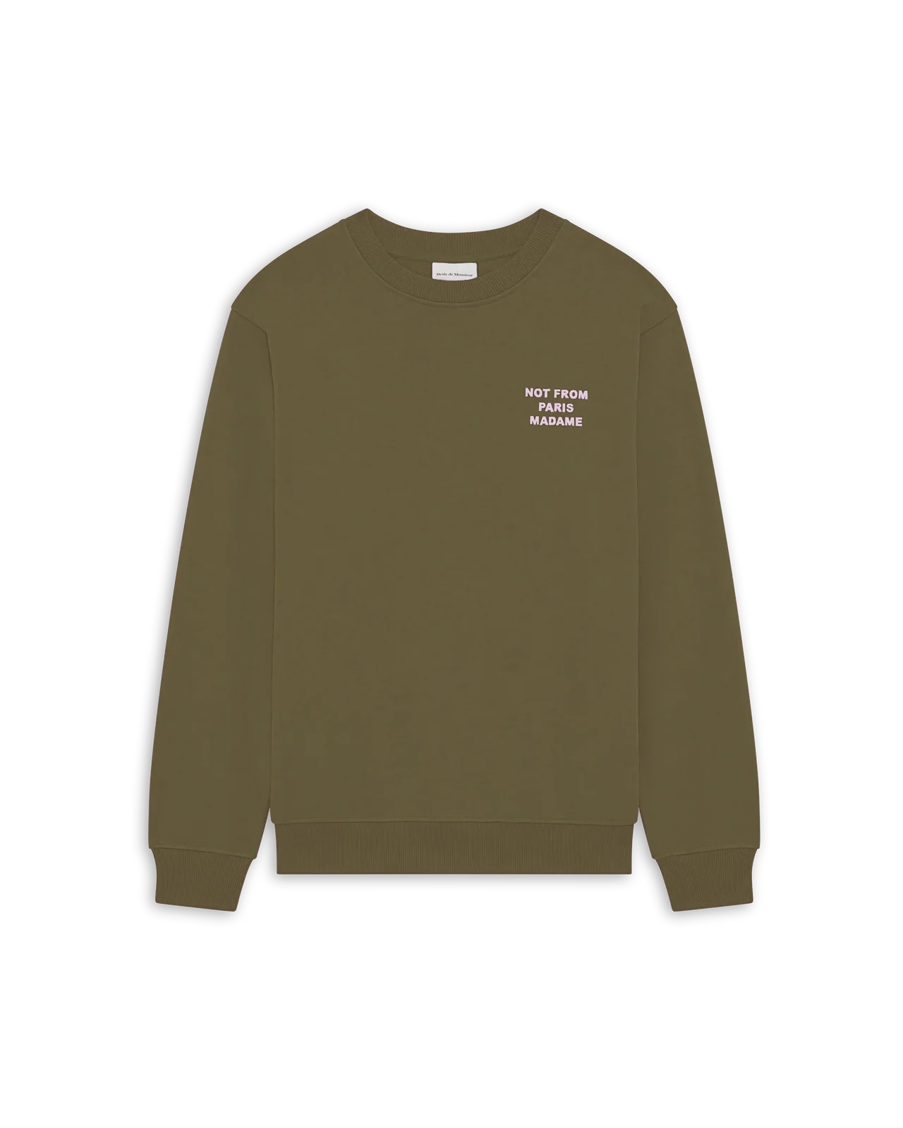 Drôle de Monsieur - Sweat Slogan Kaki