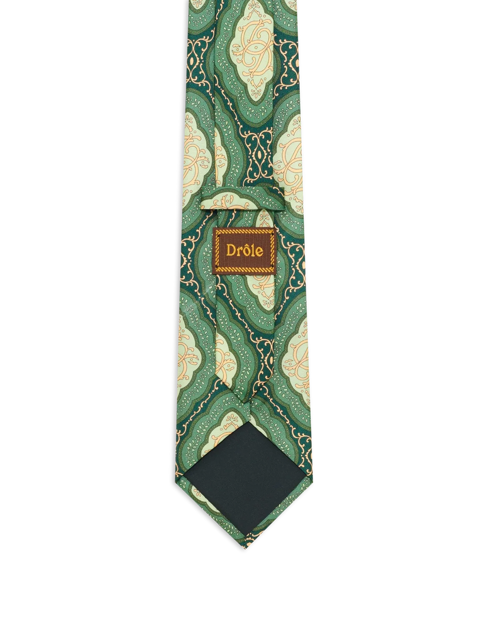 Drôle de Monsieur - La cravate Medaillon Dark Green