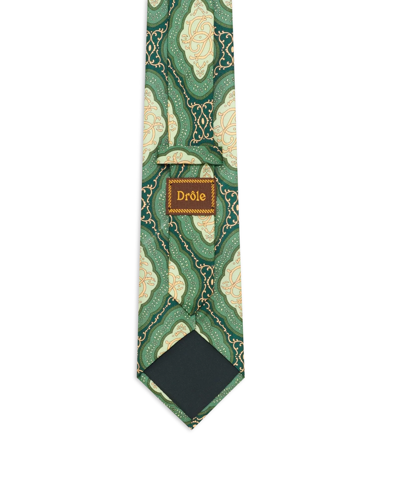 Drôle de Monsieur - La cravate Medaillon Dark Green