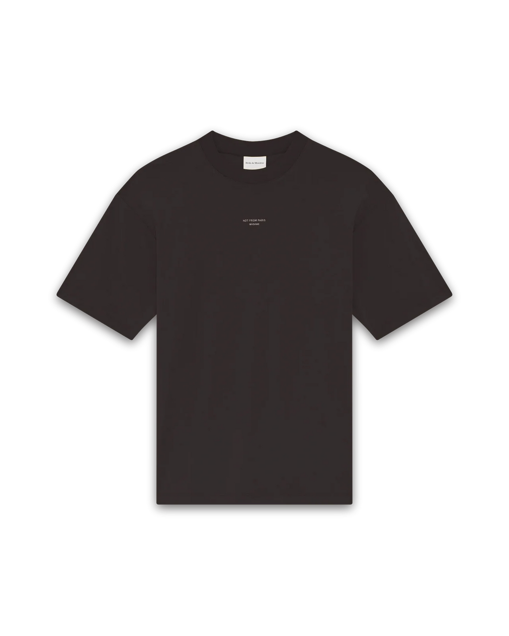 Drôle de Monsieur - T-Shirt Slogan Classique Dark Brown