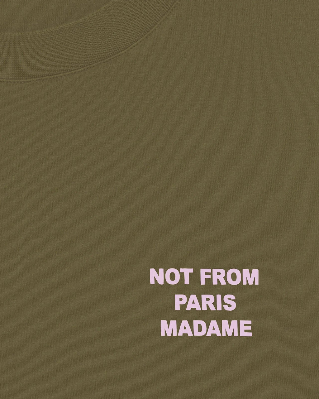 Drôle de Monsieur - T-Shirt Slogan Kaki