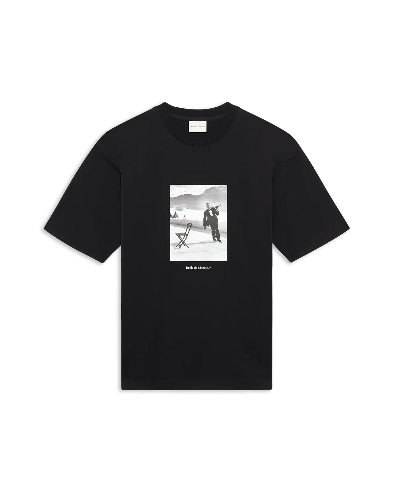 Drôle de Monsieur - Tee-shirt Serveur Patineur Black