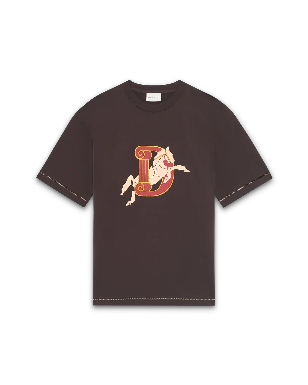 Drôle de Monsieur - Tee-shirt D Cheval Dark Brown
