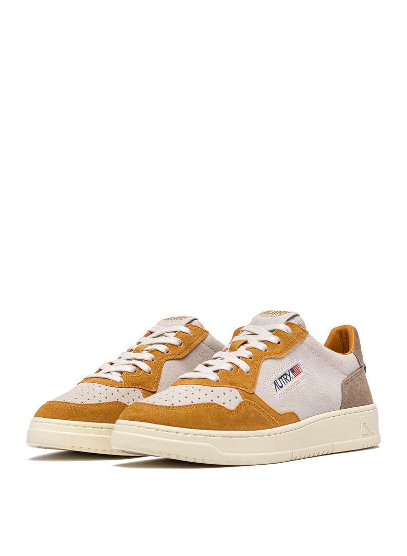 AUTRY - Basket Medalist Low Tricolor suede Brnmus/Amt