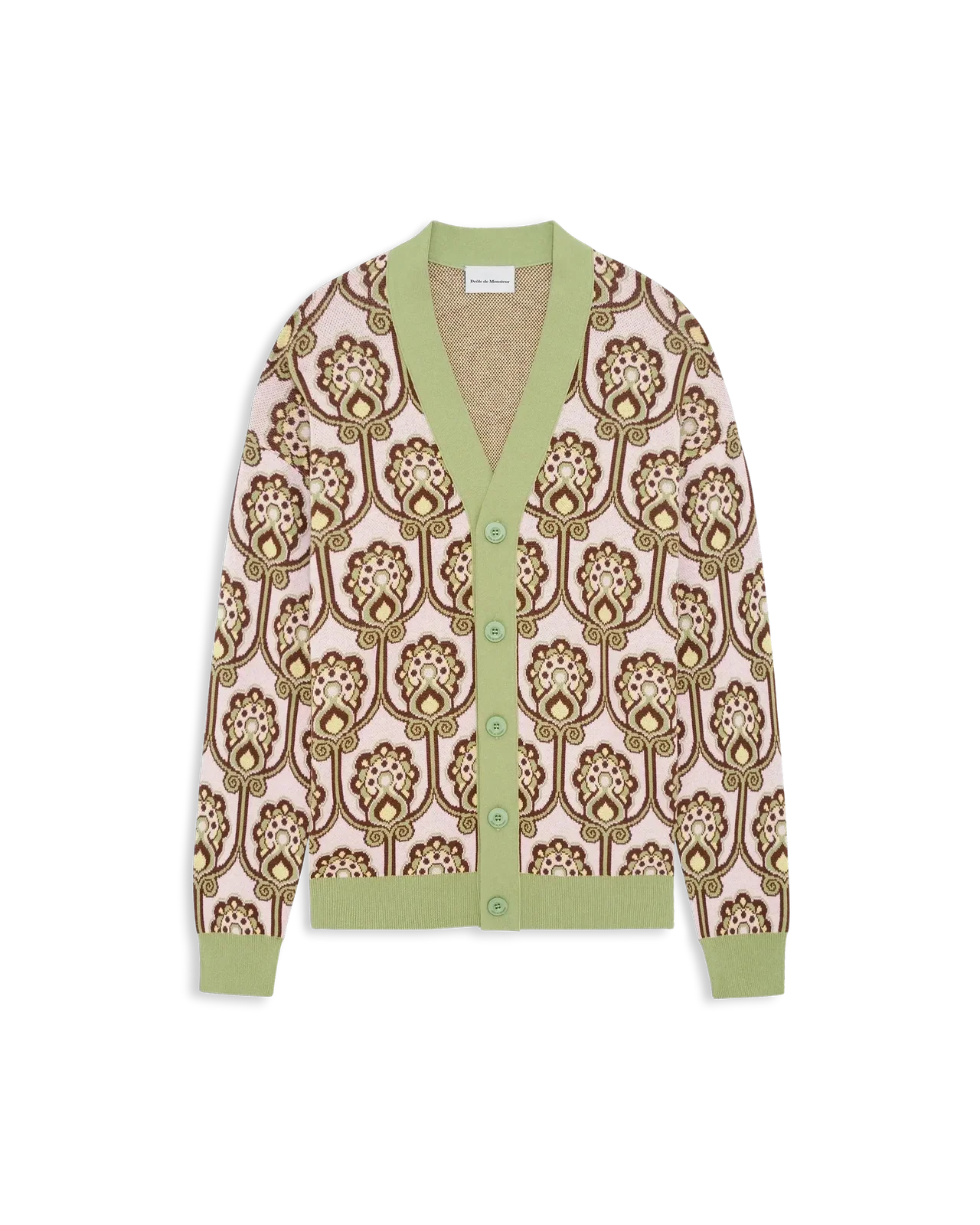 Drôle de Monsieur - Cardigan Tapisserie Florale Rose