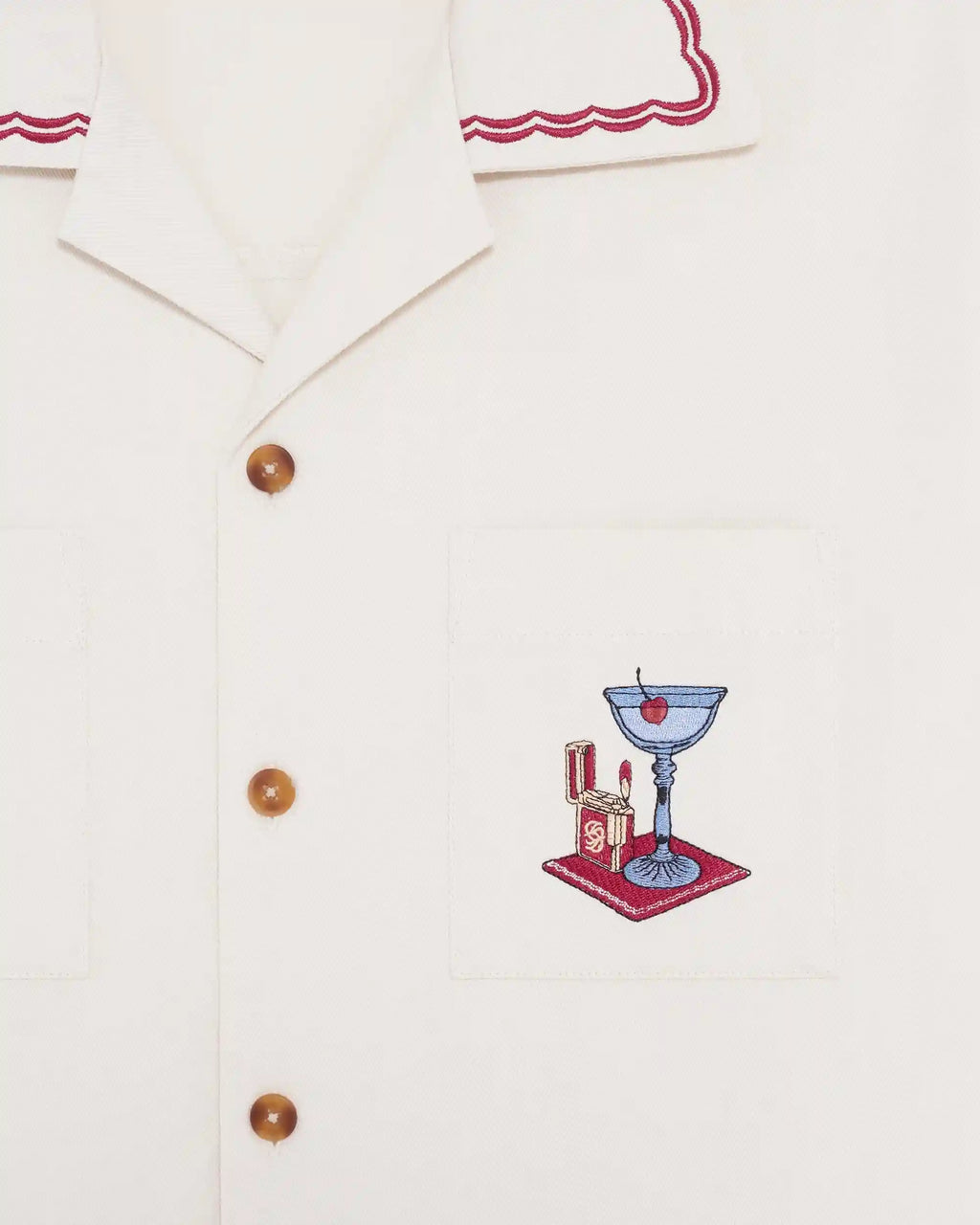 Drôle de Monsieur - Chemise Cocktail Blanc cassé
