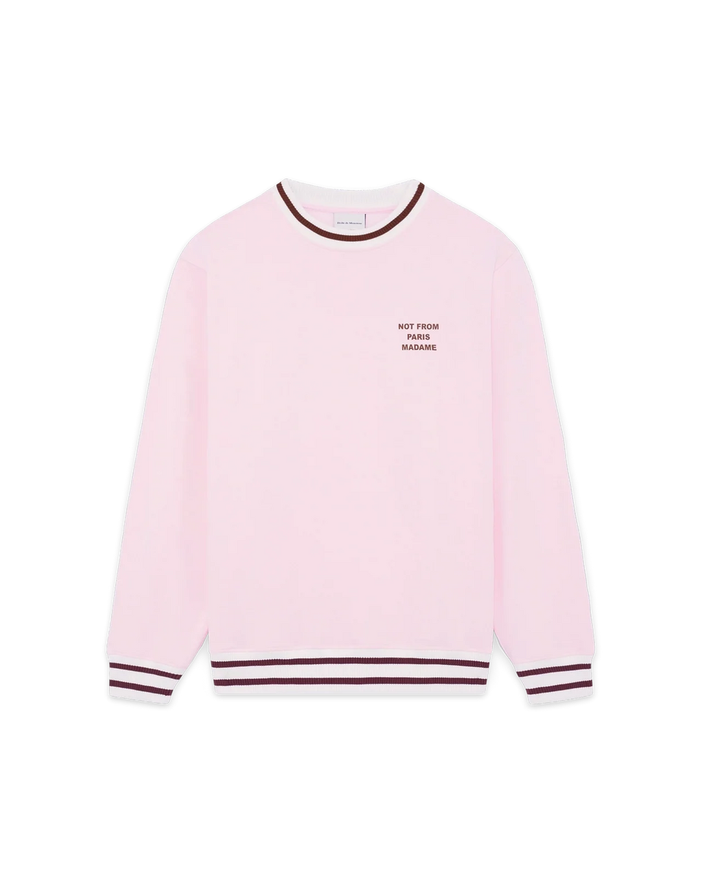 Drôle de Monsieur - Sweatshirt Slogan Sport Rose Clair