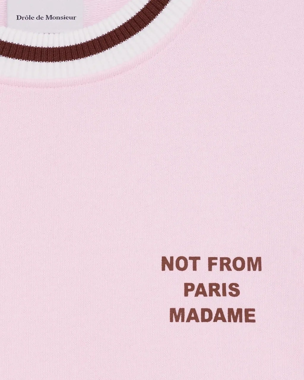 Drôle de Monsieur - Sweatshirt Slogan Sport Rose Clair