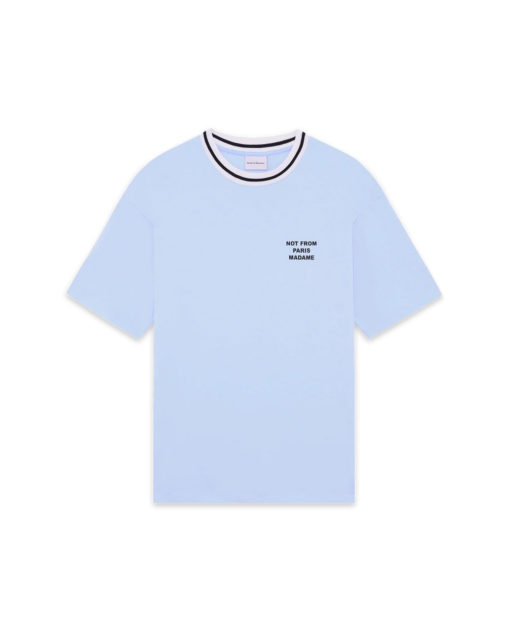 Drôle de Monsieur - T-shirt Slogan Sport Bleu Clair