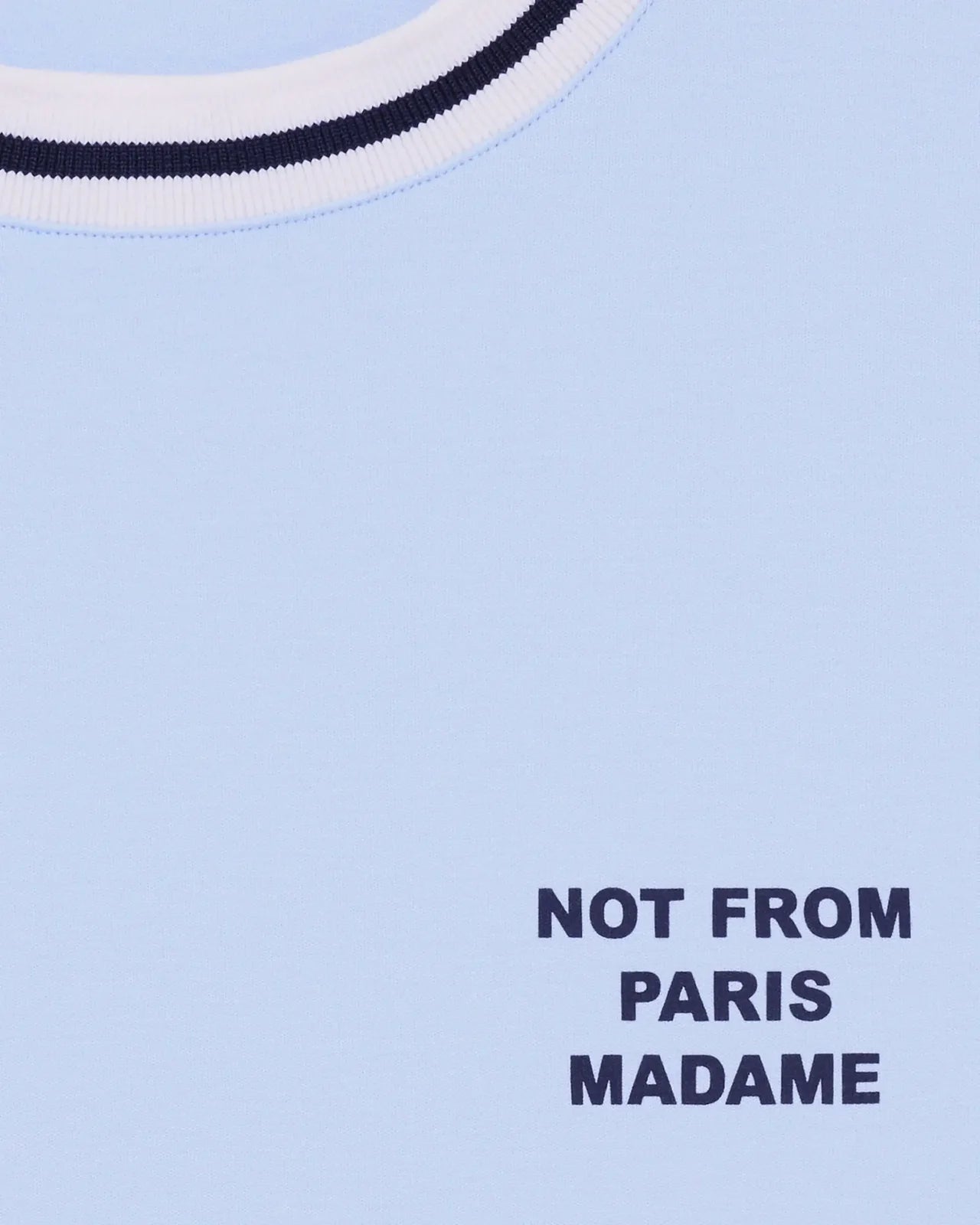 Drôle de Monsieur - T-shirt Slogan Sport Bleu Clair