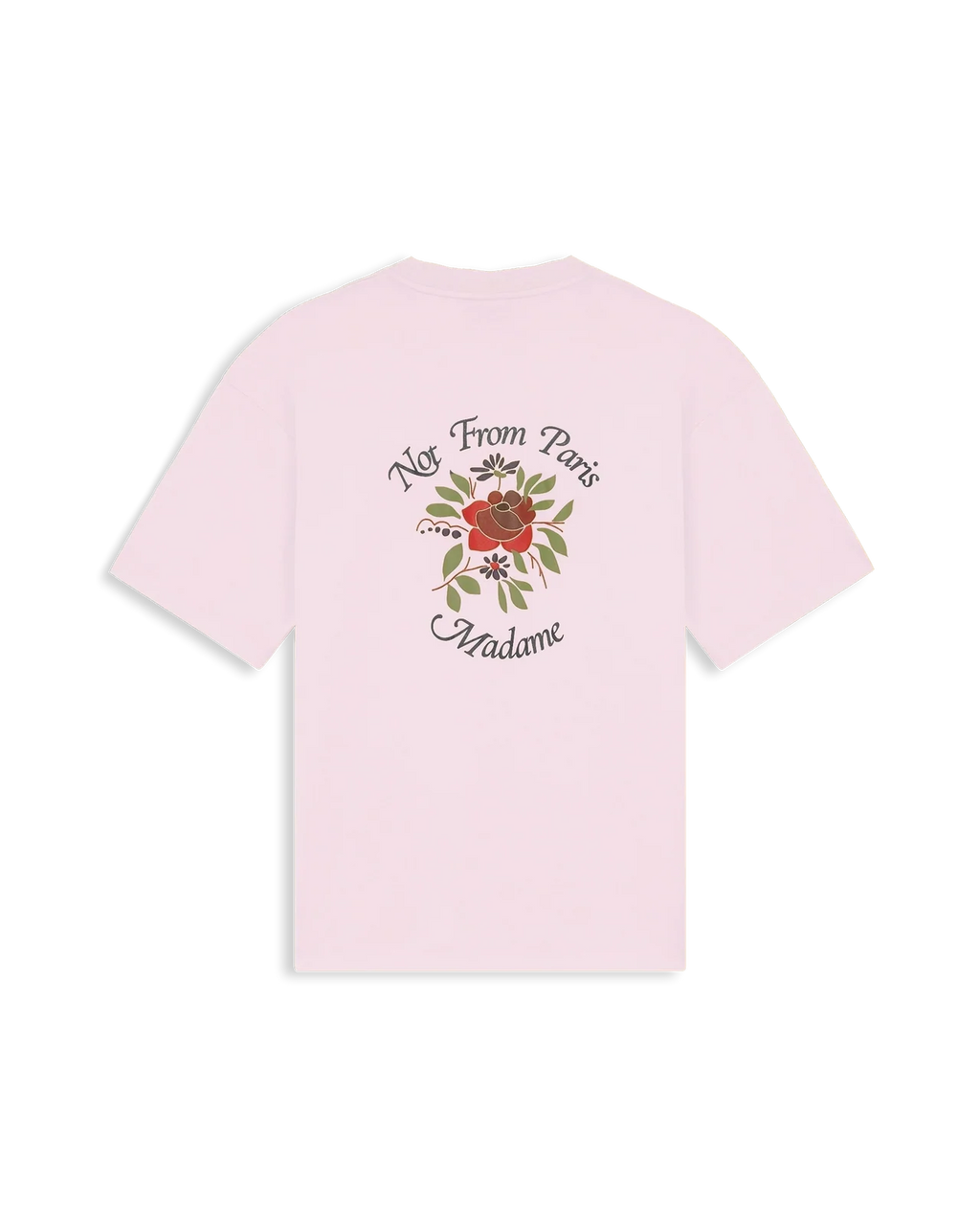 Drôle de Monsieur - T-shirt Slogan Rose Rose Clair