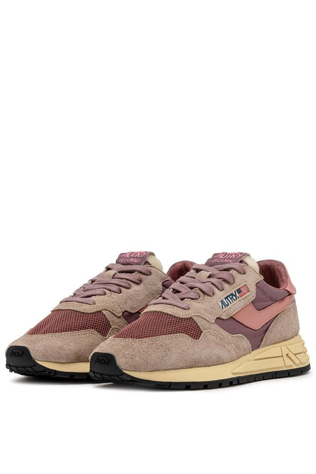 AUTRY - Basket Reelwind suede/Net Rose/desert Sand