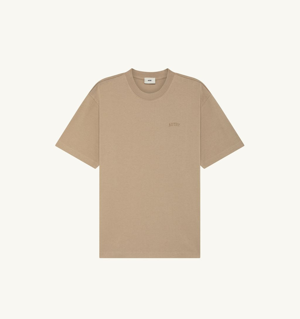 Autry - T-Shirt Unisex Logo ton sur ton Beige