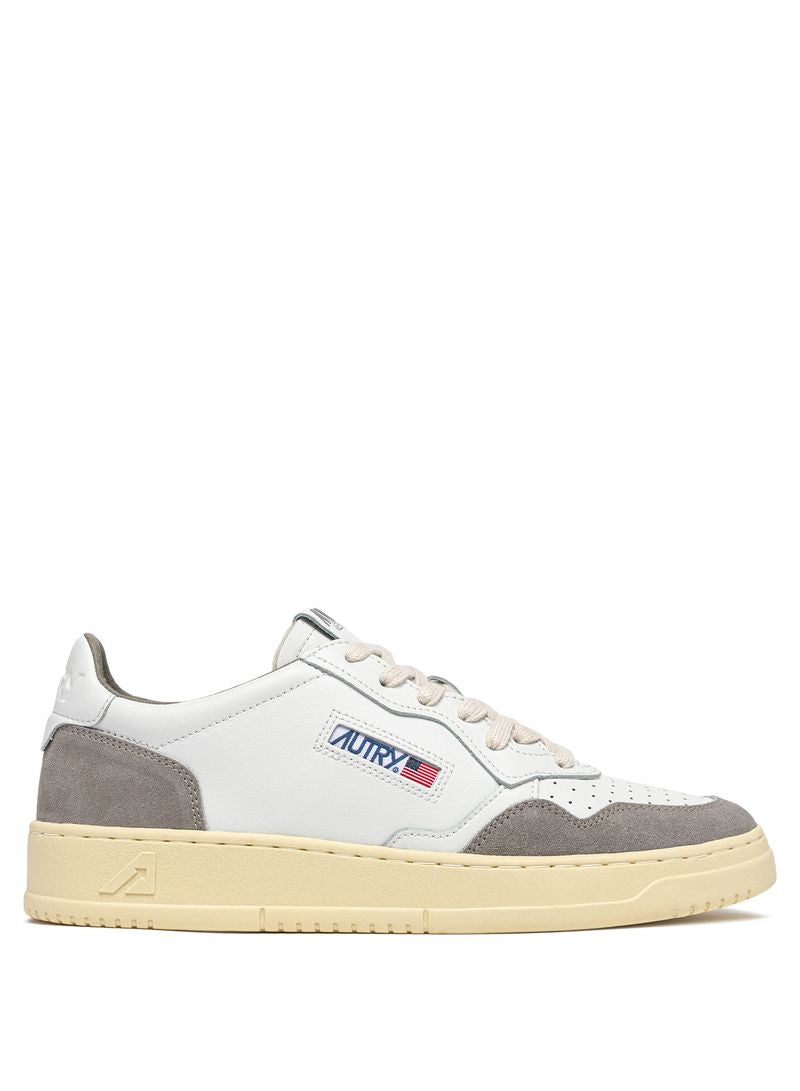 AUTRY - Basket Medalist Low Soft Leather/Suede White/Vapor