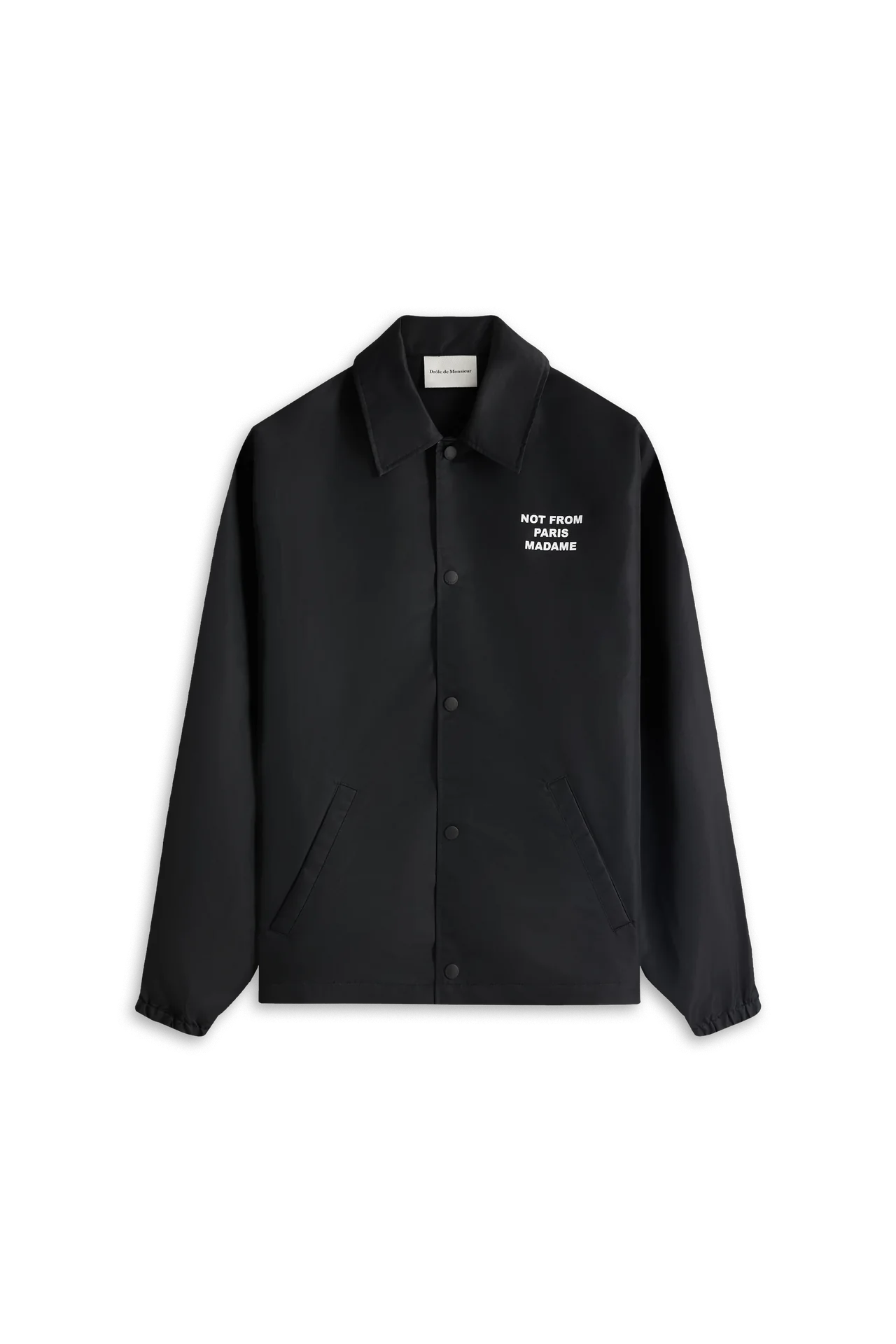 Drôle de Monsieur - Veste Slogan Black