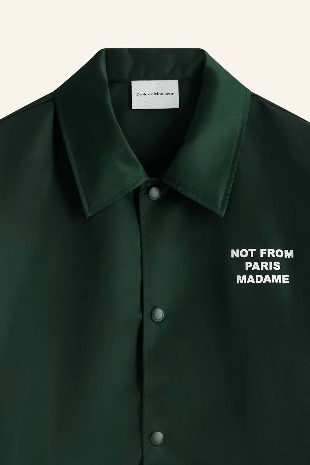 Drôle de Monsieur - Veste Slogan Dark Green
