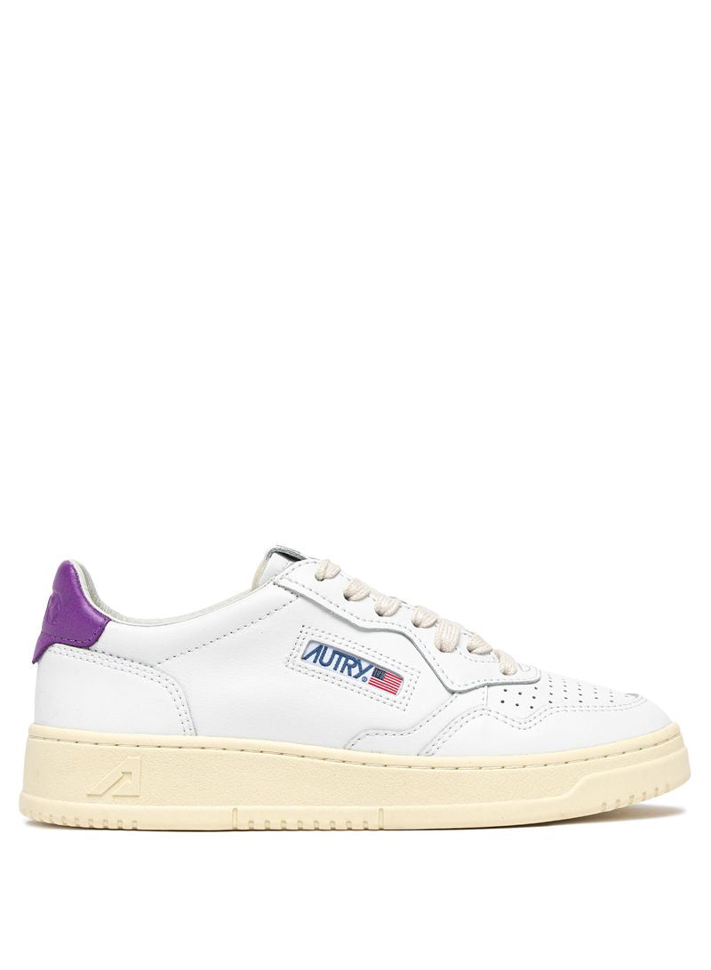 AUTRY - Basket Medalist Low cuir blanc / D Berry