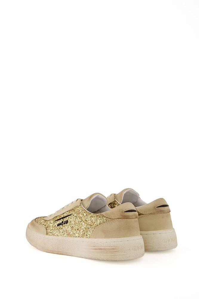 GHOUD - Basket Lido Low Glitter Or