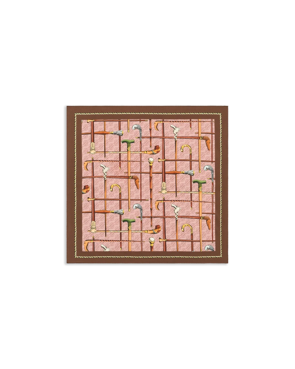 Drôle de Monsieur - Foulard soie Cannes Rose