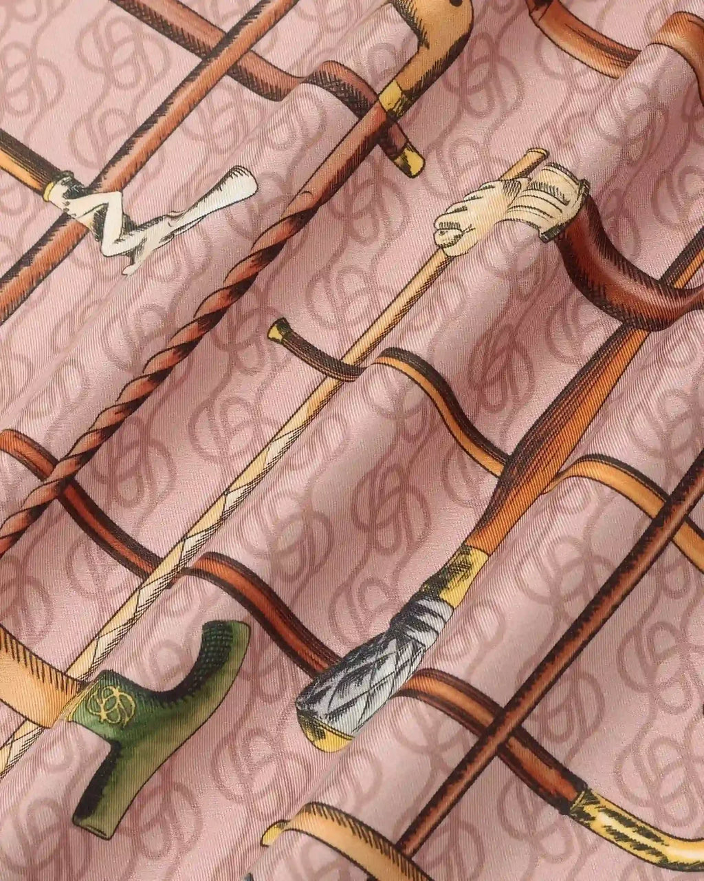 Drôle de Monsieur - Foulard soie Cannes Rose