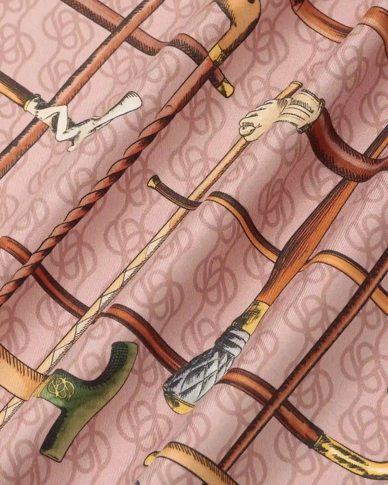 Drôle de Monsieur - Foulard soie Cannes Rose