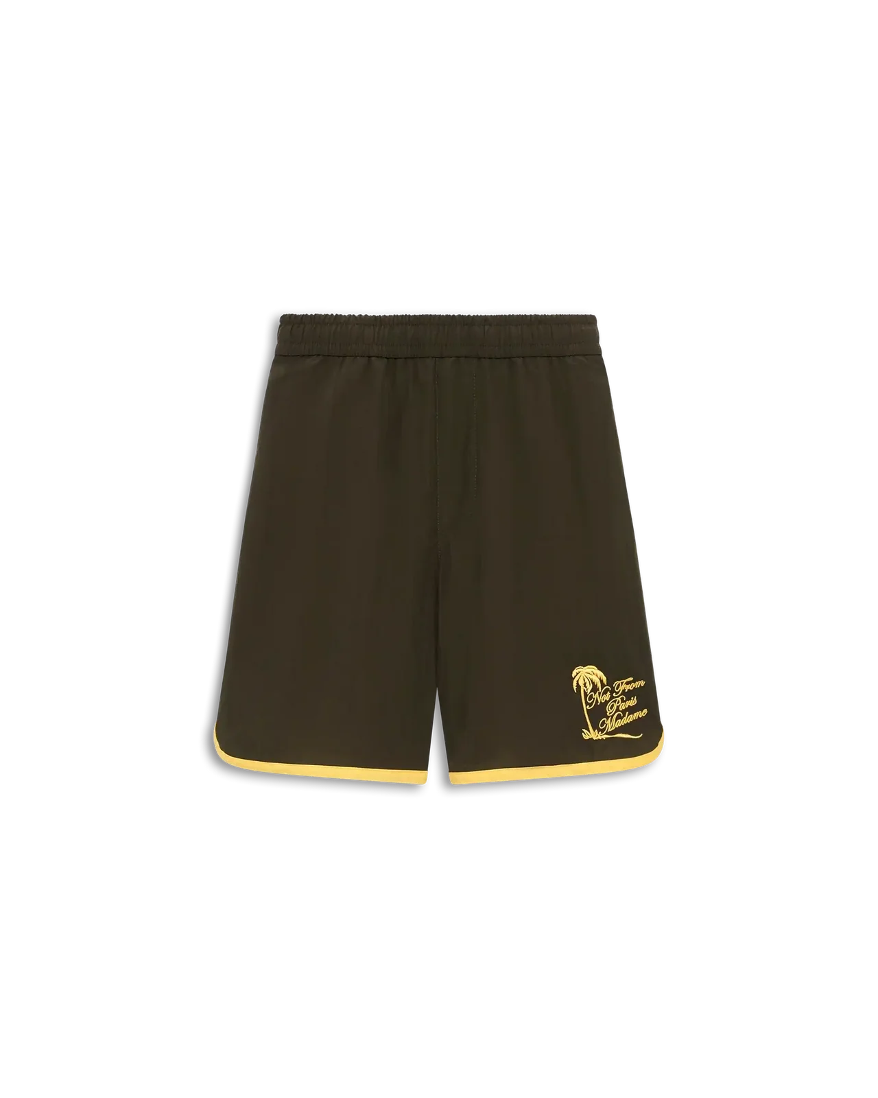 Drôle de Monsieur - Short Plage slogan Palmier Kaki