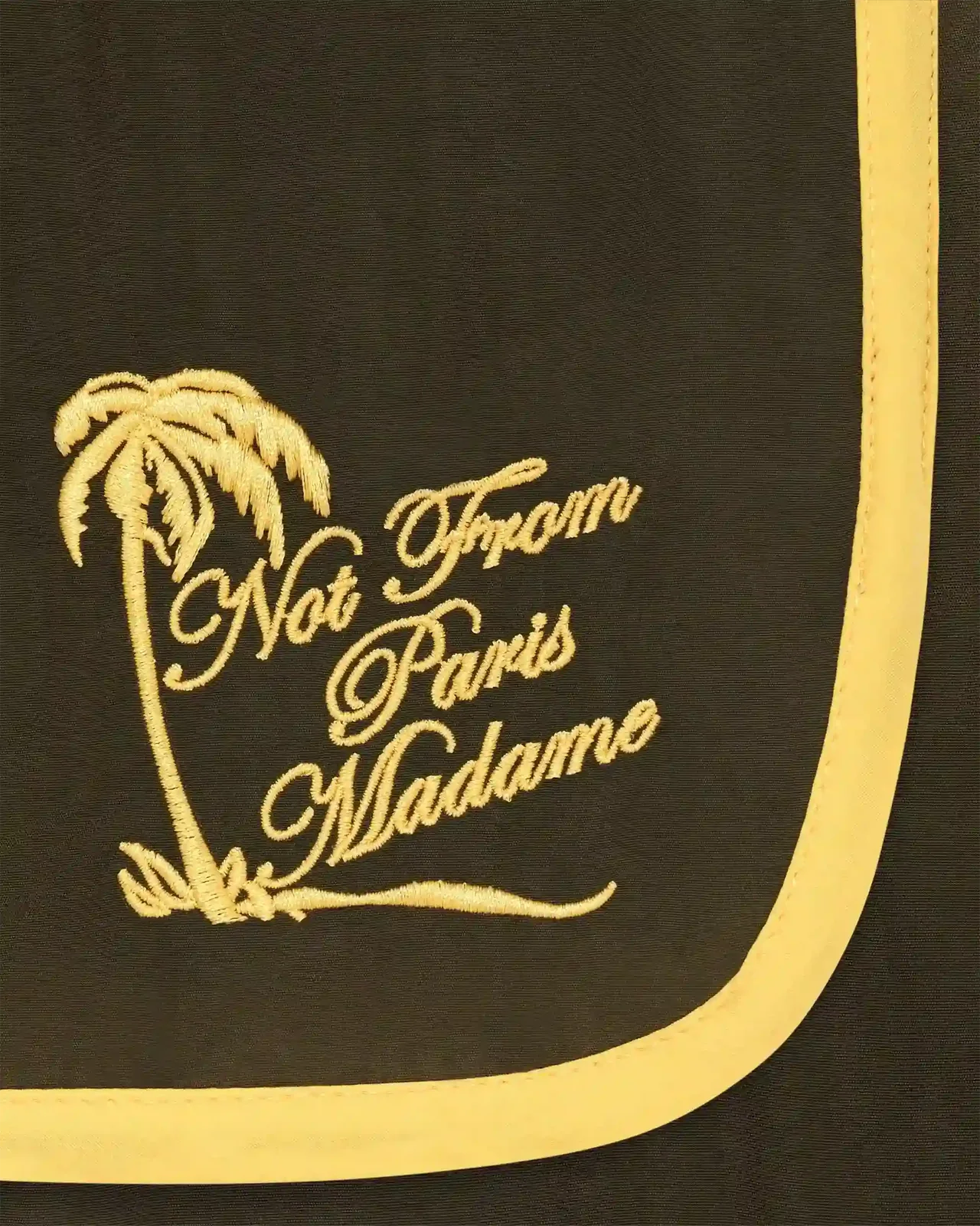 Drôle de Monsieur - Short Plage slogan Palmier Kaki