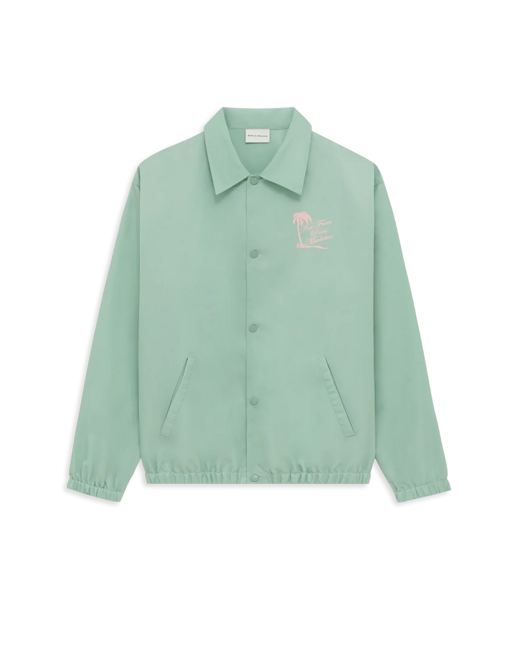 Drôle de Monsieur - Veste Slogan Palmiers Vert D'eau