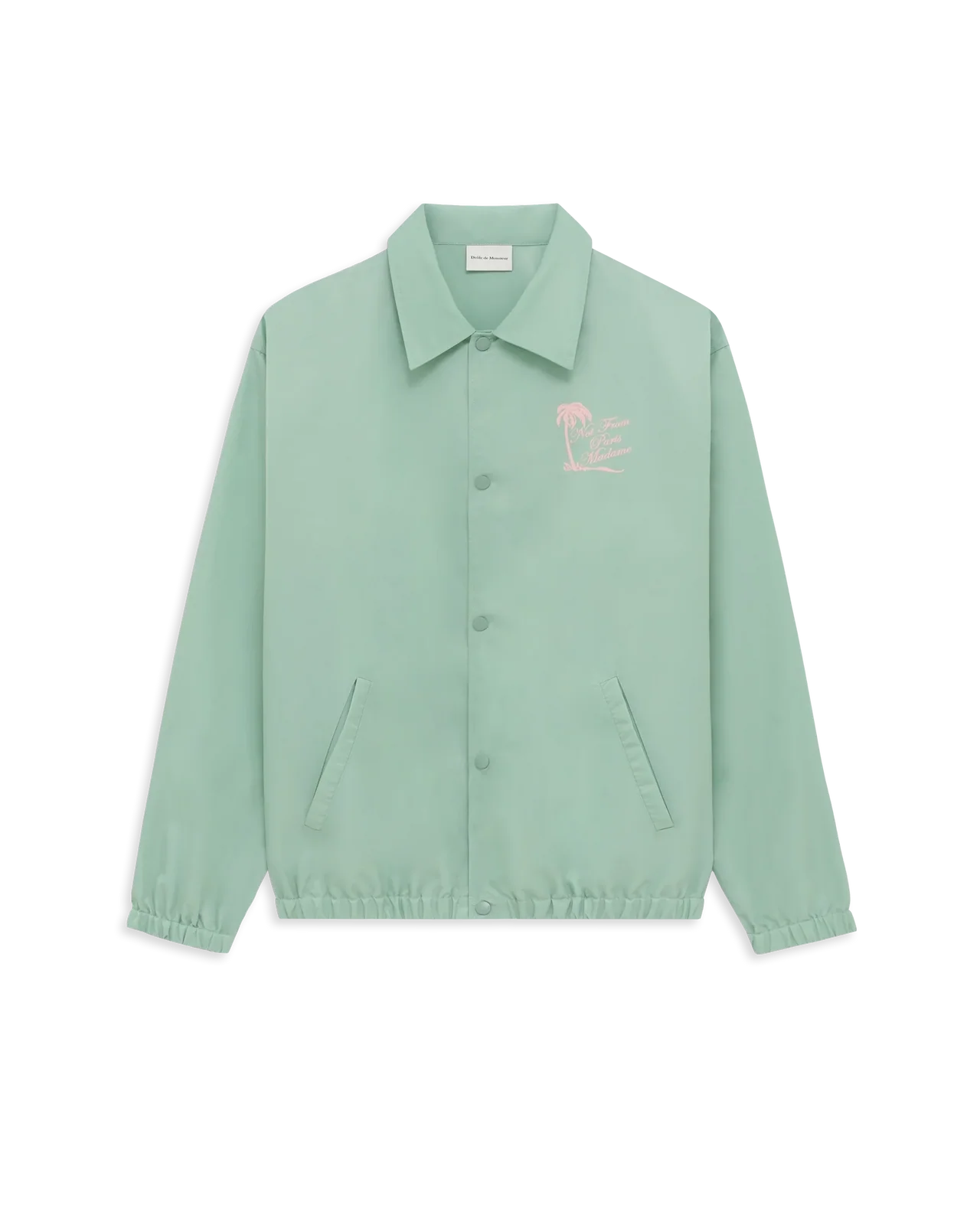 Drôle de Monsieur - Veste Slogan Palmiers Vert D'eau