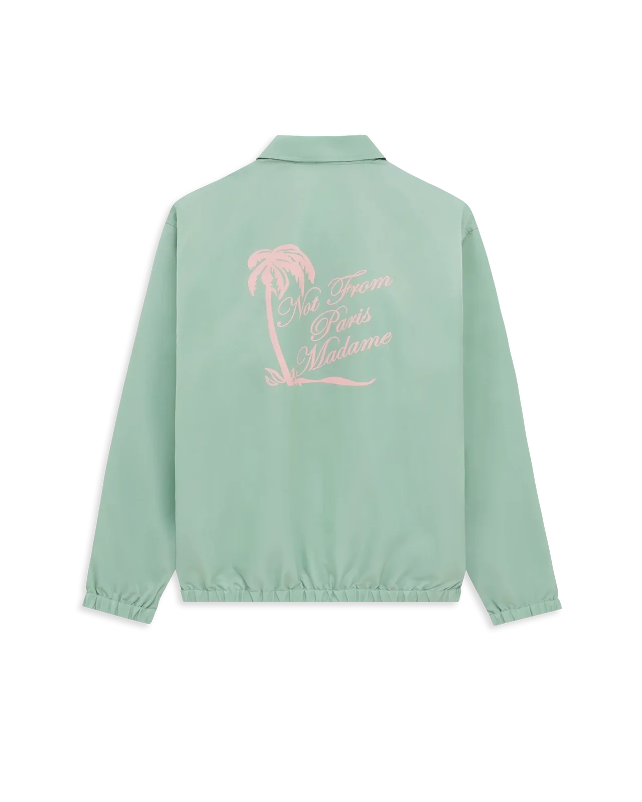 Drôle de Monsieur - Veste Slogan Palmiers Vert D'eau
