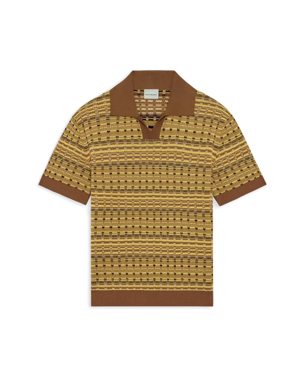 Drôle de Monsieur - Polo Maille Coogie Jaune