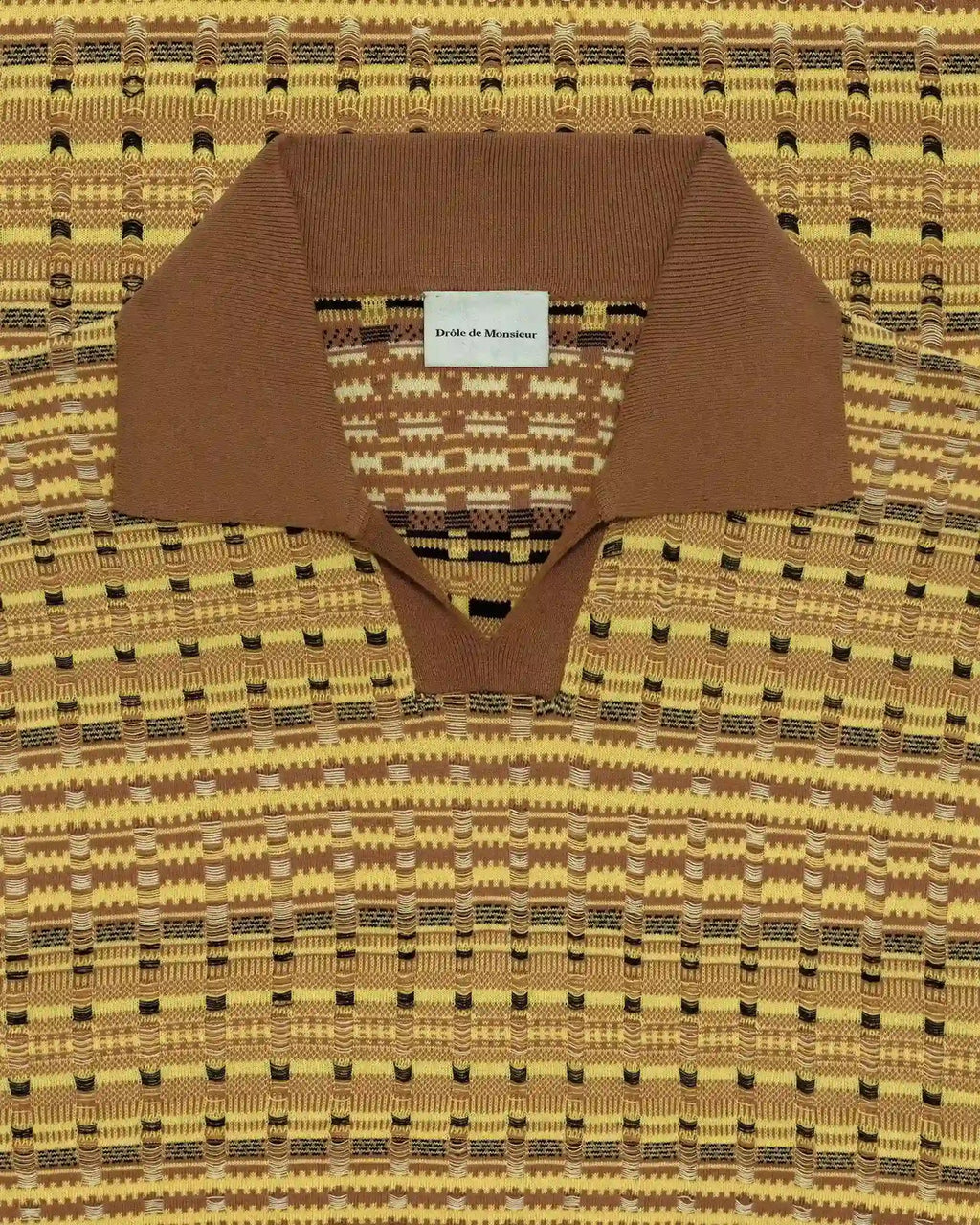 Drôle de Monsieur - Polo Maille Coogie Jaune