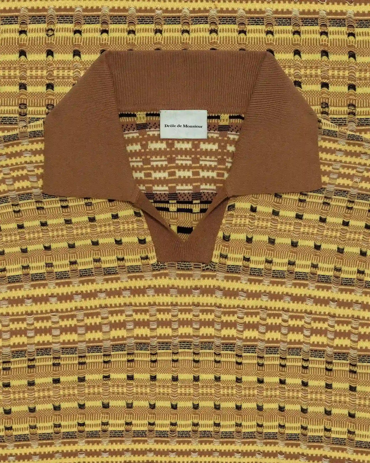 Drôle de Monsieur - Polo Maille Coogie Jaune