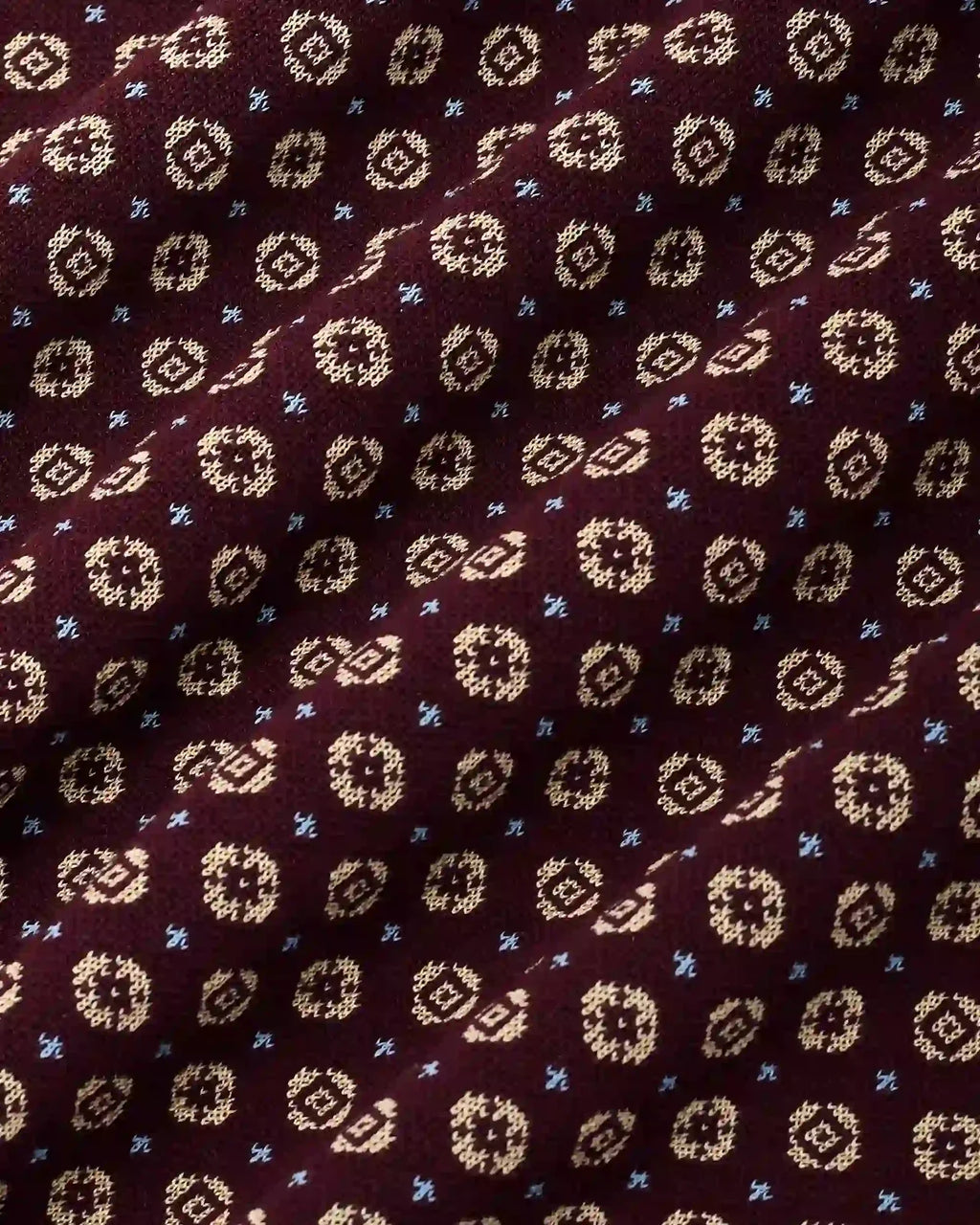 Drôle de Monsieur - Debardeur Maille Jacquard Rouge Foncé