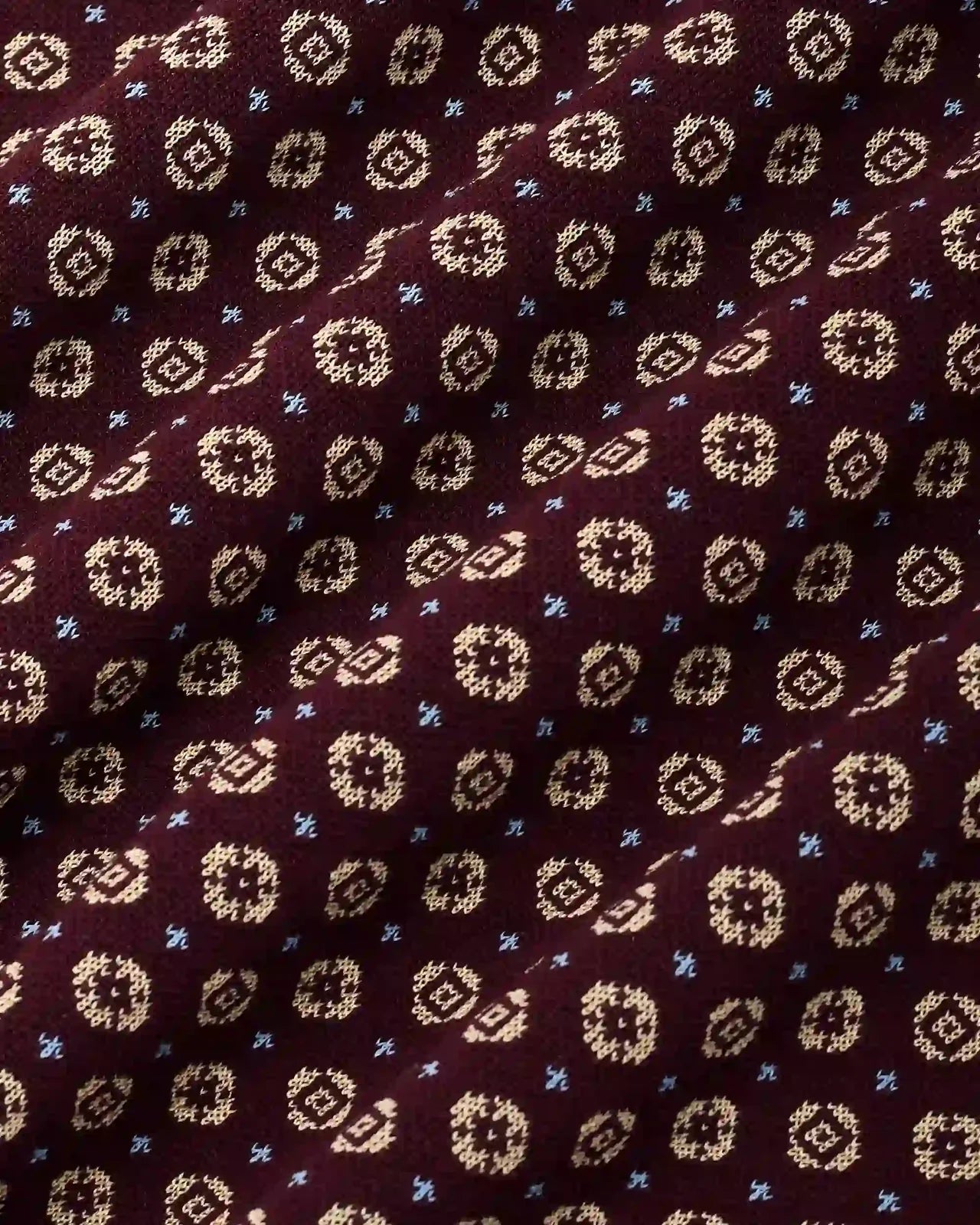 Drôle de Monsieur - Debardeur Maille Jacquard Rouge Foncé