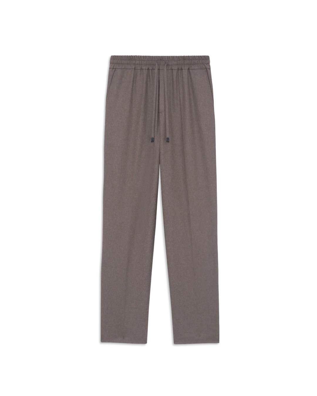 Drôle de Monsieur - Pantalon Elastique Flanelle Marron
