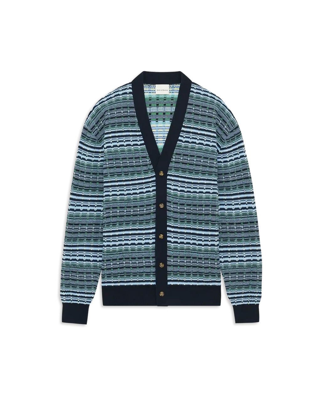 Drôle de Monsieur - Cardigan Maille Coggi Bleu
