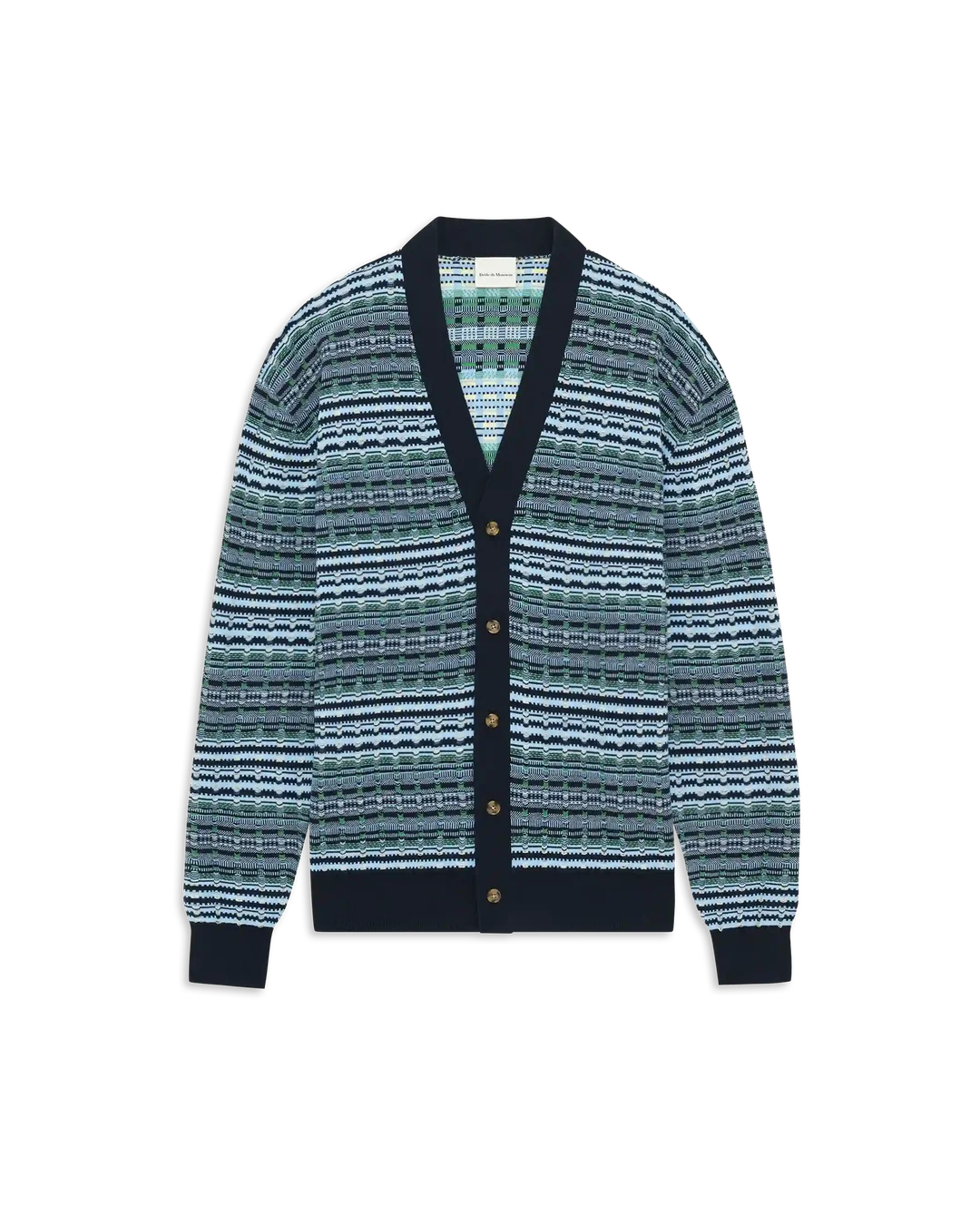 Drôle de Monsieur - Cardigan Maille Coggi Bleu