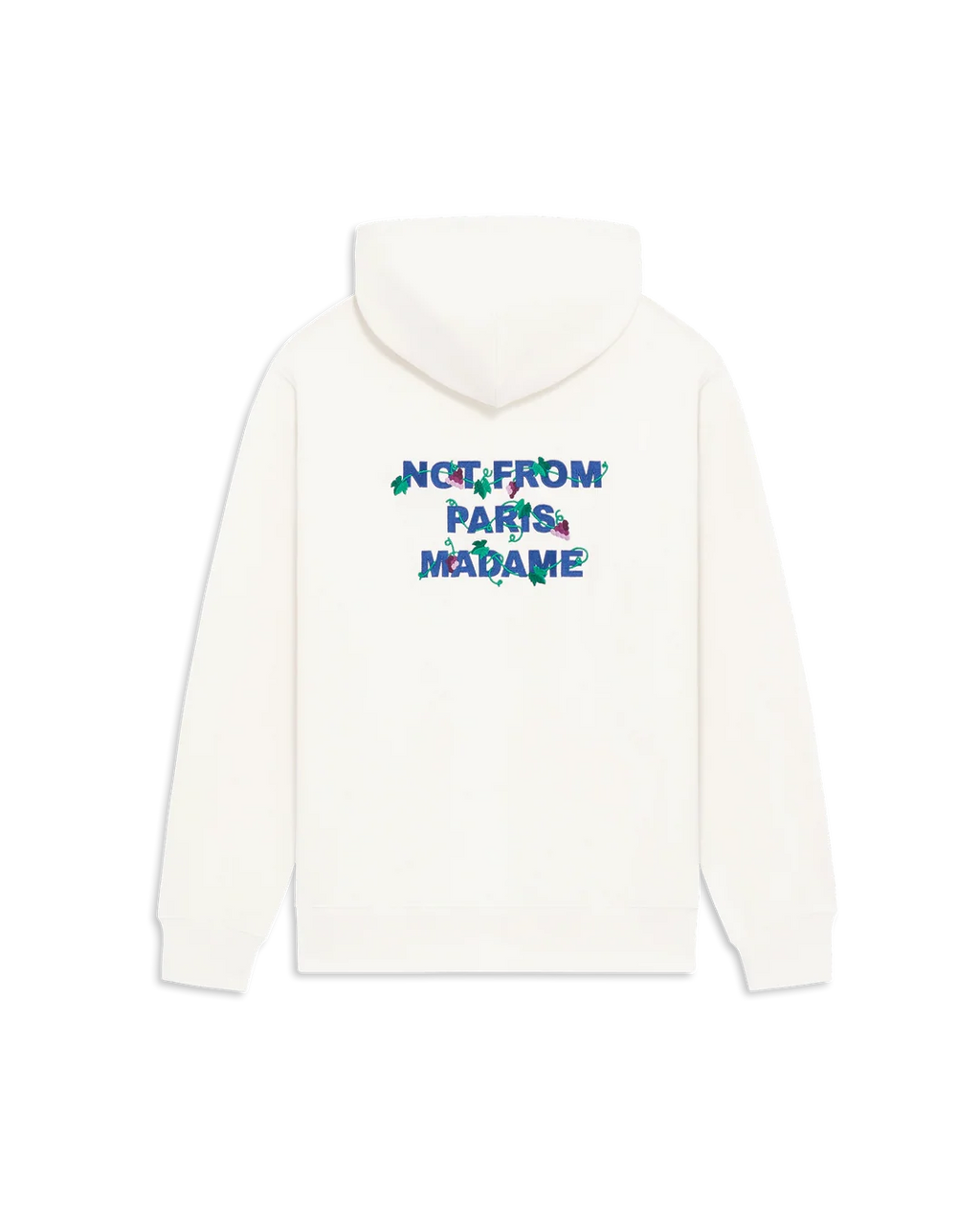 Drôle de Monsieur - Hoodie Slogan Brodé Vignes Blanc