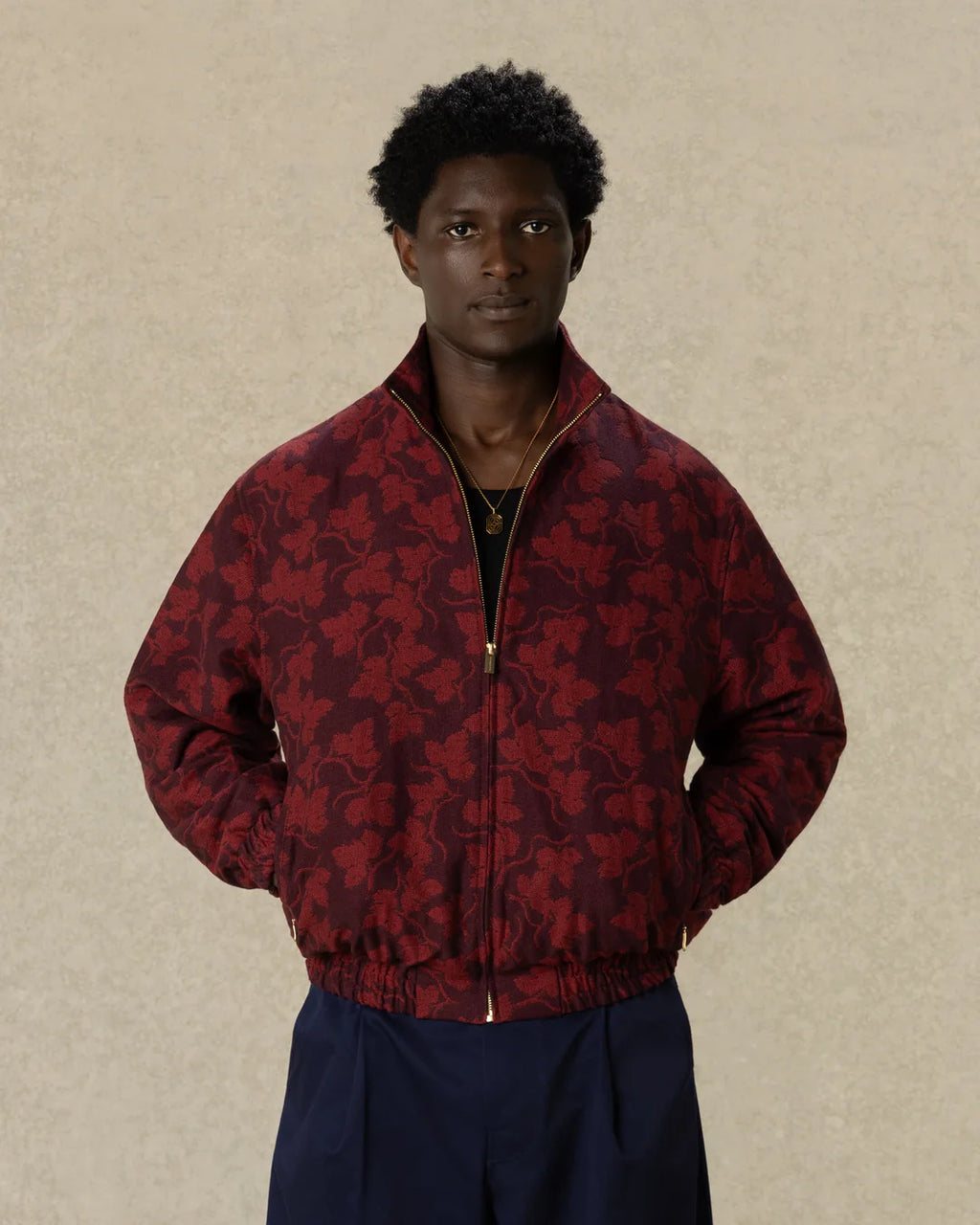 Drôle de Monsieur - Veste Survêtement Feuilles de Vignes Borxeauc