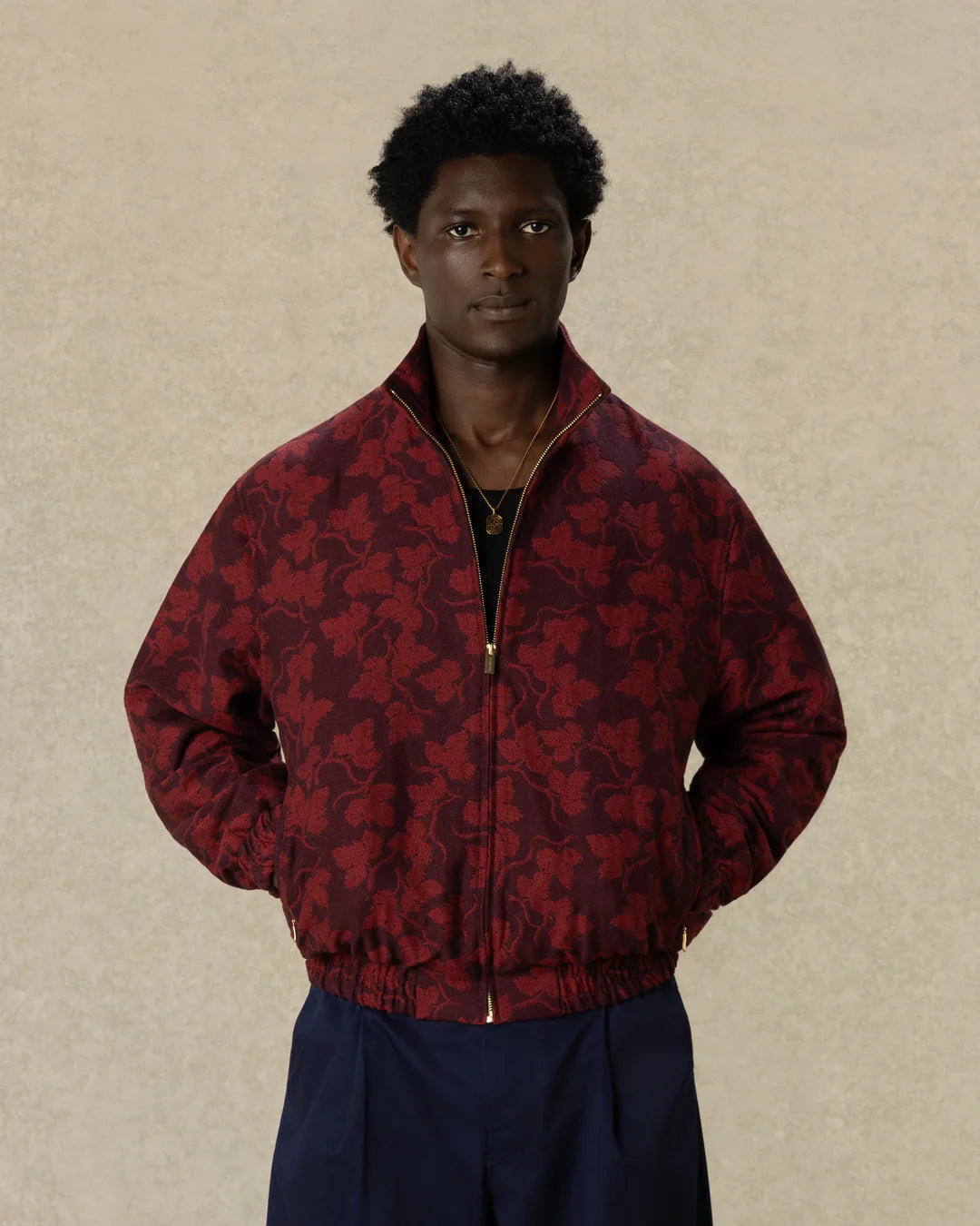 Drôle de Monsieur - Veste Survêtement Feuilles de Vignes Borxeauc