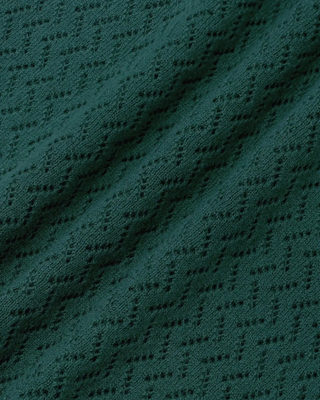 Drôle de Monsieur - T-Shirt Maille ajourée Drôle 1990 Vert