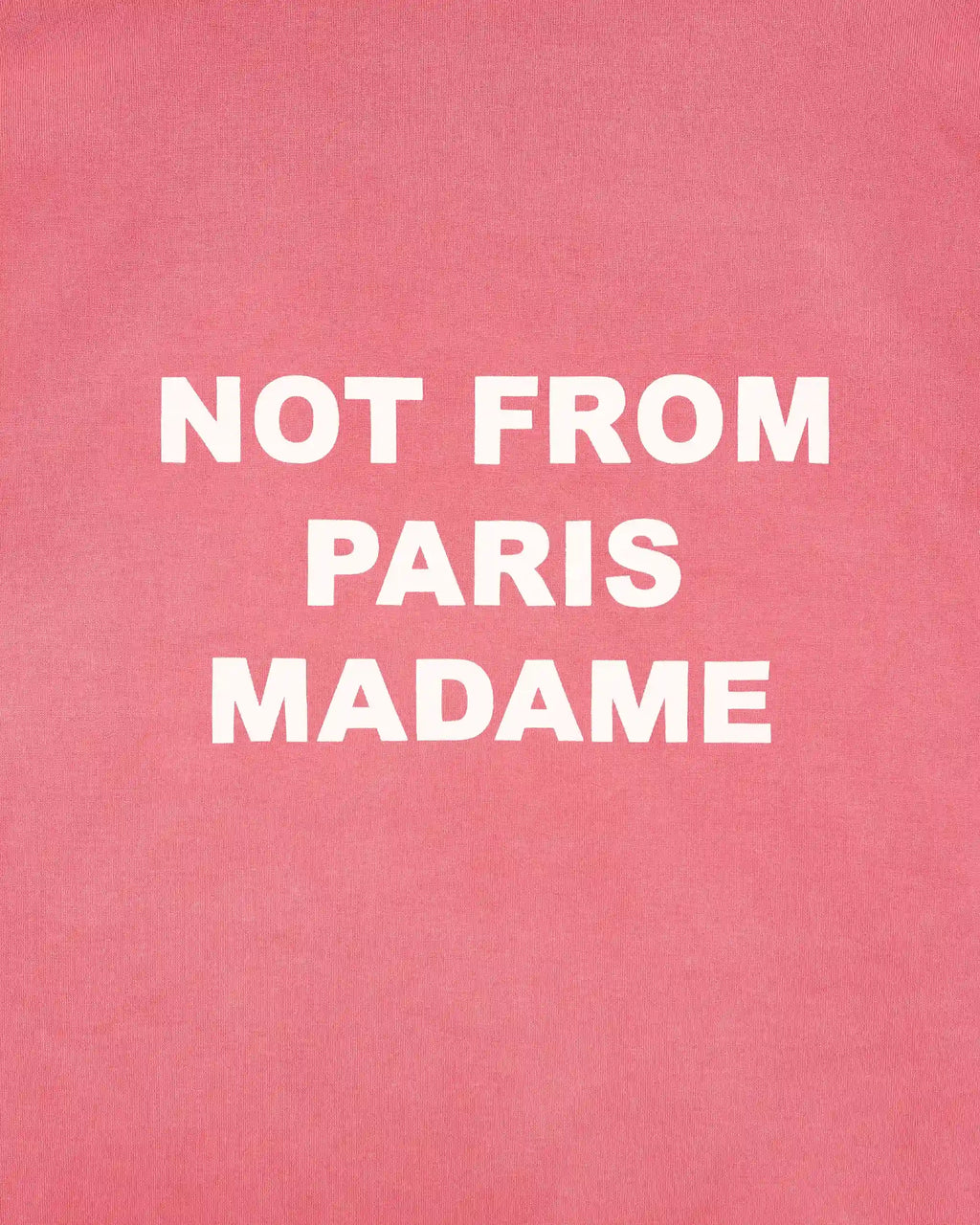 Drôle de Monsieur - T-Shirt Manches Longues Slogan délavé Rose